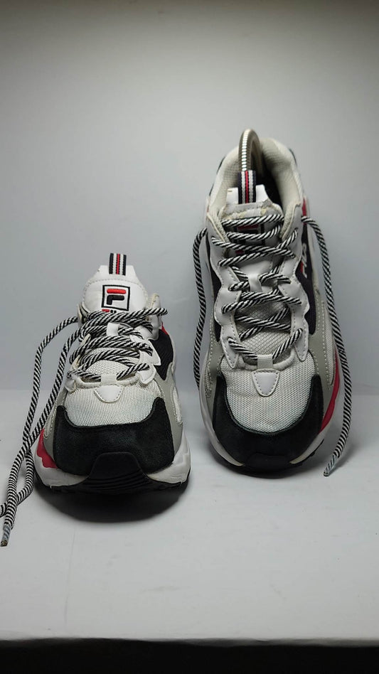 FILA Ray Tracer white textile lace up